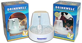 Drinkwell Pet Fountain for pets provides fresh, clean, filtered running water